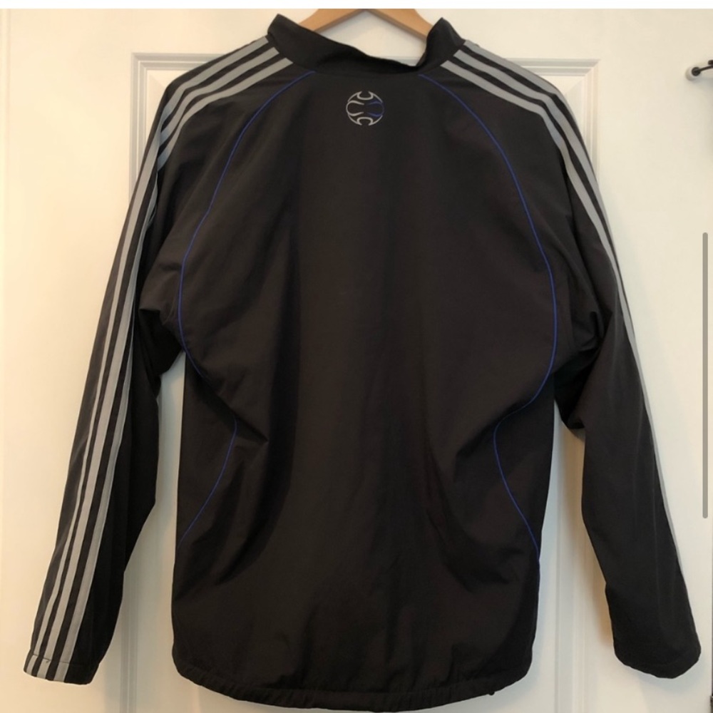 Adidas Black Blue Quarter Zip Shell & Fleece - Picture 8 of 8